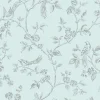 Sale Brewster 2814-24975 Aaron Light Blue Bird Trail Wallpaper