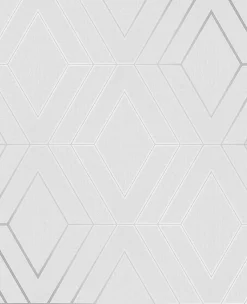 Online Brewster 2834-42340 Adaline Light Grey Geometric Wallpaper