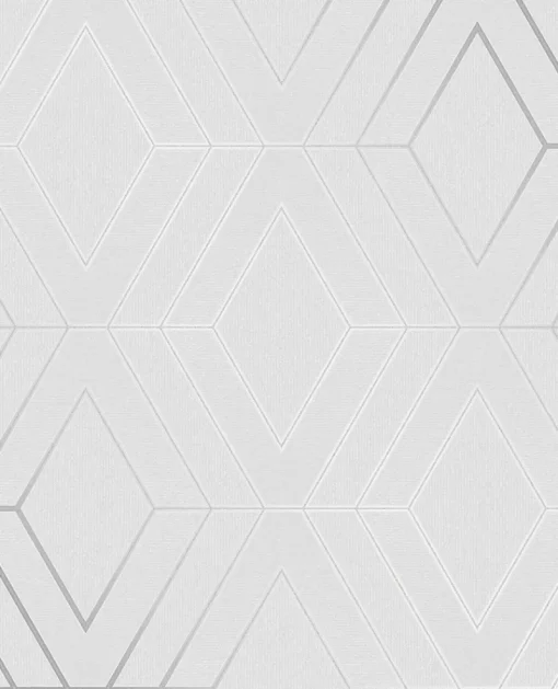 Online Brewster 2834-42340 Adaline Light Grey Geometric Wallpaper