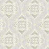 Online Brewster/ASP 2821-25149 Adele Light Grey Damask Wallpaper