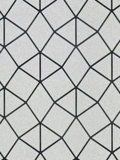 New Brewster 2904-42489 Albion Silver Geometric Wallpaper
