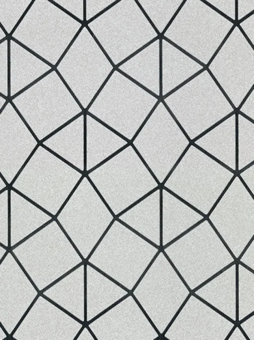 New Brewster 2904-42489 Albion Silver Geometric Wallpaper