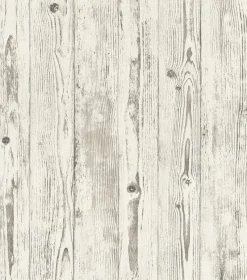 Hot Brewster 4015-427301 Albright White Weathered Oak Panels Wallpaper