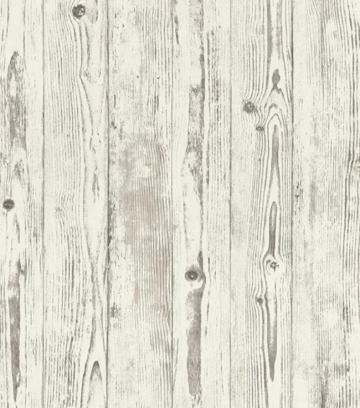 Hot Brewster 4015-427301 Albright White Weathered Oak Panels Wallpaper