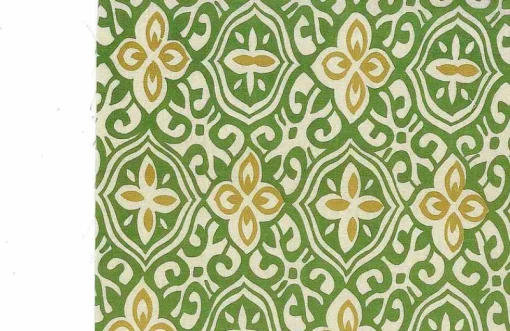Sale Laura Kiran Alhambra Handprint Grass Fabric