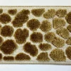Clearance Stock/Europatex Alpas Topaz 3.5 inch Antique Gold Cut Velvet Europatex Trim