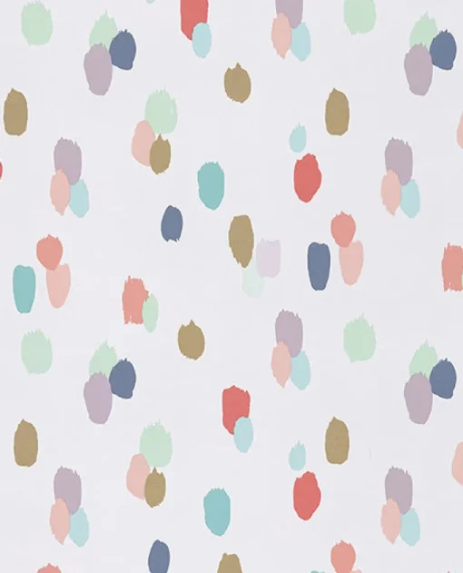 Discount Brewster Amalie Ecru Painted Dots Wallpaper