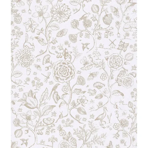 Discount Brewster 375010 Ambroos Bone Woodland Wallpaper