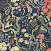 Discount Brewster/ASP 2932-65101 Ann Blue Floral Vines Wallpaper