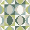 Hot Brewster/ASP 2903-25845 Archer Green Linen Geometric Wallpaper