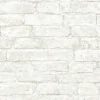 Best Brewster Arlington Off-White Brick Wallpaper