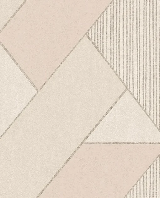 Best Brewster 395831 Art Deco Peach Glam Geometric Wallpaper