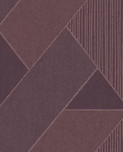 Best Brewster 395833 Art Deco Plum Glam Geometric Wallpaper