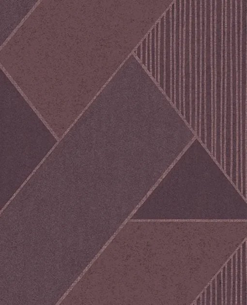 Best Brewster 395833 Art Deco Plum Glam Geometric Wallpaper