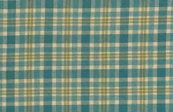Fashion Laura Kiran Aruba Plaid Turquoise Multi Fabric