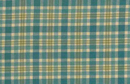 Fashion Laura Kiran Aruba Plaid Turquoise Multi Fabric