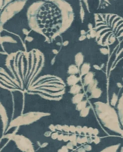 Fashion Brewster 391503 Arvada Indigo Botanical Wallpaper