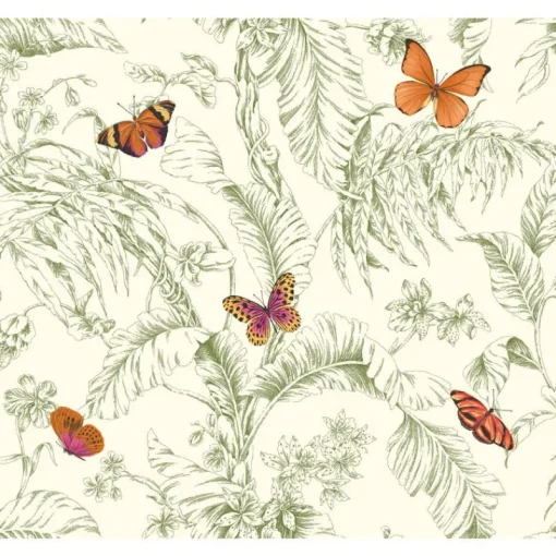 New York Ashford Toiles Papillion Wallpaper (AF2027_B12)