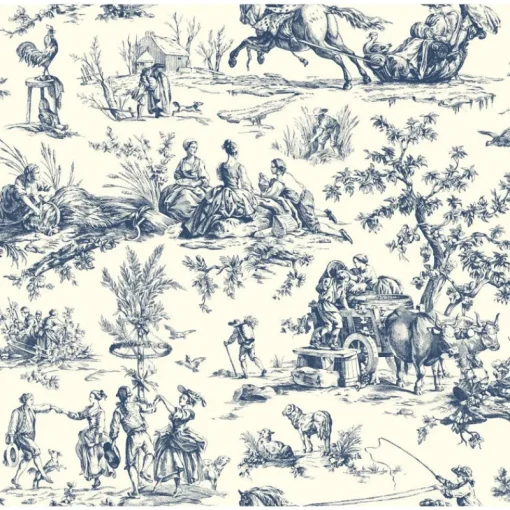 Outlet York Ashford Toiles Seasons Toile Wallpaper (AF2000_B12)
