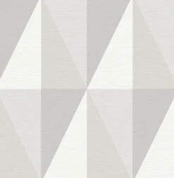 Sale Brewster/ASP 2902-25540 Aspect Grey Geometric Faux Grasscloth Wallpaper