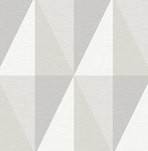 Sale Brewster/ASP 2902-25540 Aspect Grey Geometric Faux Grasscloth Wallpaper