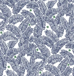 Discount Brewster/ASP 2969-26034 Athina Navy Fern Wallpaper