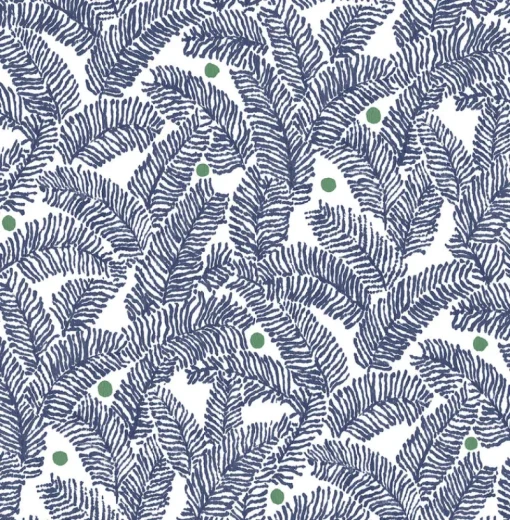 Discount Brewster/ASP 2969-26034 Athina Navy Fern Wallpaper