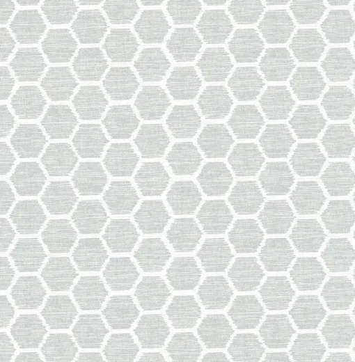 Best Brewster/ASP Aura Grey Honeycomb Wallpaper