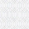 Clearance Brewster 2838-AW87732 Lyla Grey Trellis Wallpaper