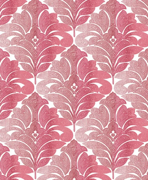 Fashion Brewster/ASP 2744-24146 Balangan Red Damask Wallpaper