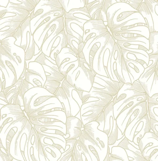 Fashion Brewster/ASP 2964-87341 Balboa Gold Botanical Wallpaper