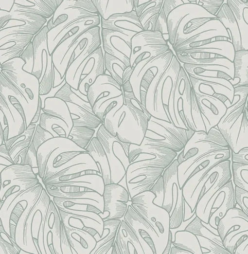 Clearance Brewster/ASP 2964-87343 Balboa Olive Botanical Wallpaper