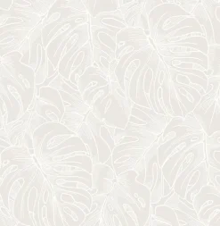 Online Brewster/ASP 2964-87340 Balboa White Botanical Wallpaper