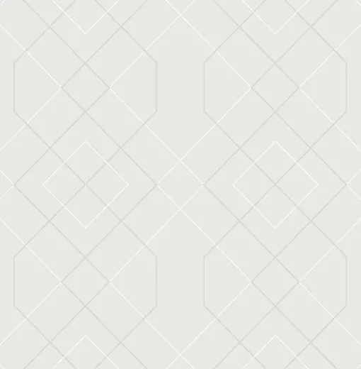 Fashion Brewster/ASP 2964-87346 Ballard Silver Geometric Wallpaper