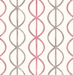 Best Brewster/ASP Banning Stripe Pink Geometric Wallpaper