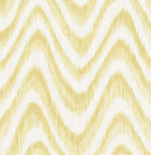 Sale Brewster/ASP 2901-25409 Bargello Yellow Faux Grasscloth Wave Wallpaper