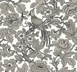 Fashion Brewster/ASP 2927-80410 Beaufort Black Peony Chinoiserie Wallpaper