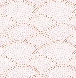Outlet Brewster/ASP 2903-25801 Bennett Pink Dotted Scallop Wallpaper