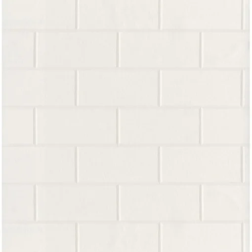 Online Brewster 2904-21399 Bettina White Paintable Subway Tile Wallpaper