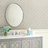 Sale Brewster 3117-12314 Bixby Grey Geometric Wallpaper