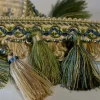 Discount Stock/Trimland 1398 9597 Blue Green Ivory Tassel Trim