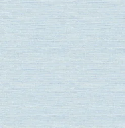 Fashion Brewster 2767-24283 Bluestem Blue Grasscloth Wallpaper