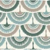 Hot York/AV BO6644 Green Feather and Fringe Wallpaper