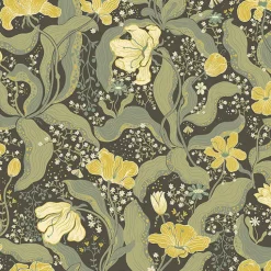 Clearance Brewster/ASP 2932-65113 Bodri Green Tulip Garden Wallpaper