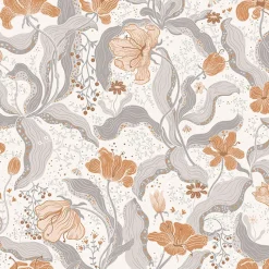 Clearance Brewster/ASP 2932-65114 Bodri Grey Tulip Garden Wallpaper
