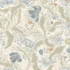 Fashion Brewster/ASP 2932-65115 Bodri Light Blue Tulip Garden Wallpaper