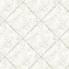 Outlet Brewster 2904-13091 Brandi White Tin Tile Wallpaper