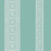 Hot Brewster/ASP Brynn Turquoise Paisley Stripe Wallpaper