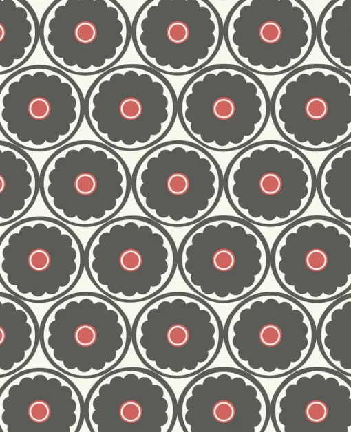 Best Brewster/ASP Buttercup Black Flower Wallpaper