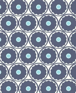 Online Brewster/ASP Buttercup Blue Flower Wallpaper